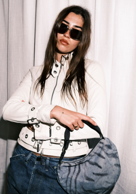 WHITE LEATHER JACKET