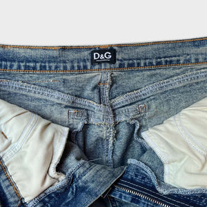 Dolce & Gabbana Distressed Denim Skirt