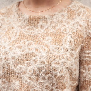 Prada Spiral Knit Jumper (Tan) UK 6-12