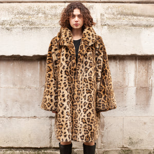 Vintage Faux Fur Jacket (Multi) UK 6-10