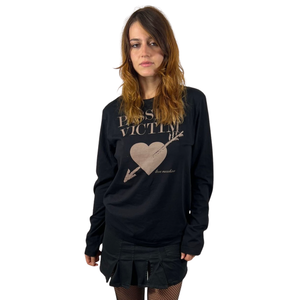 Moschino 'Passion victim' long sleeve top (black)