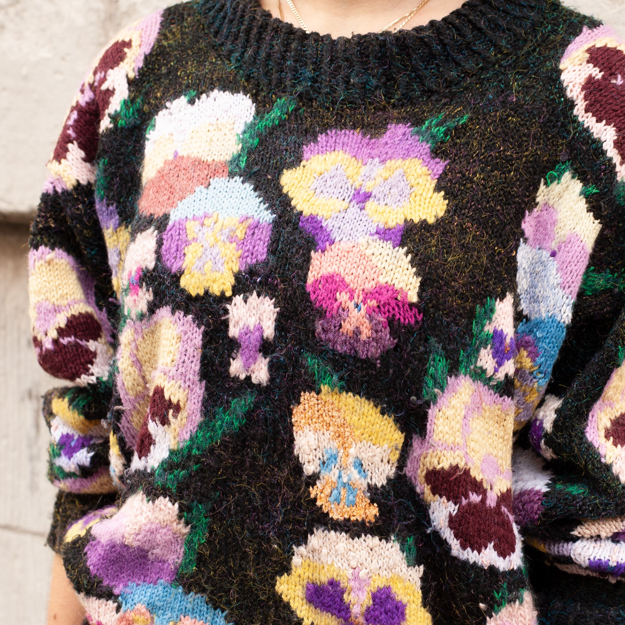 Flower Knit Jumper (Multi) UK 6-12