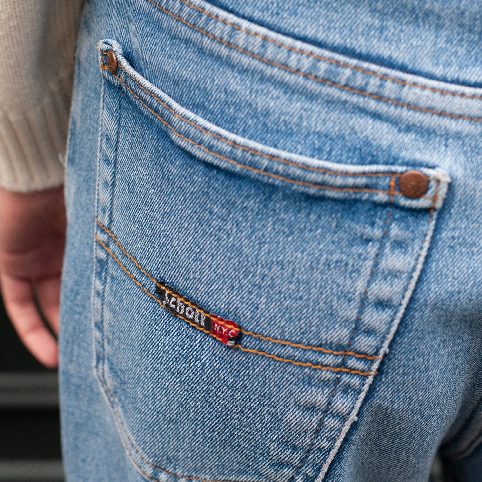Schott Jeans (Mid Wash) UK 8-10