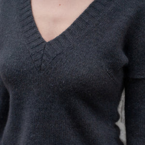 Dolce and Gabbana V-Neck Jumper (Grey) UK 6-8