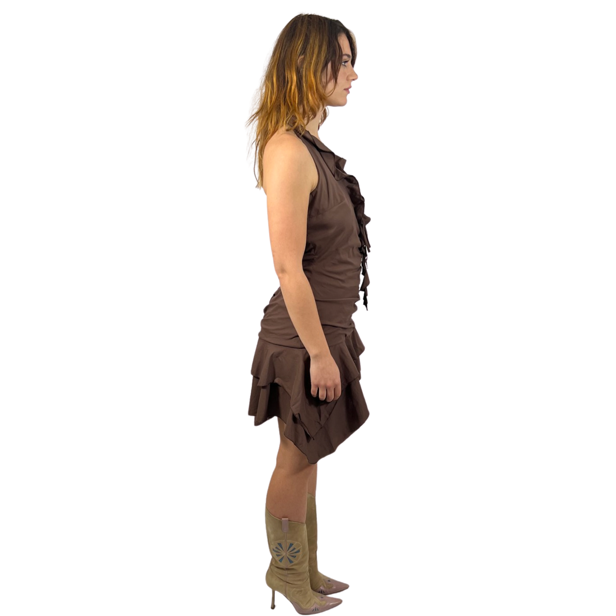 Flavio Castellani mini dress (Brown)
