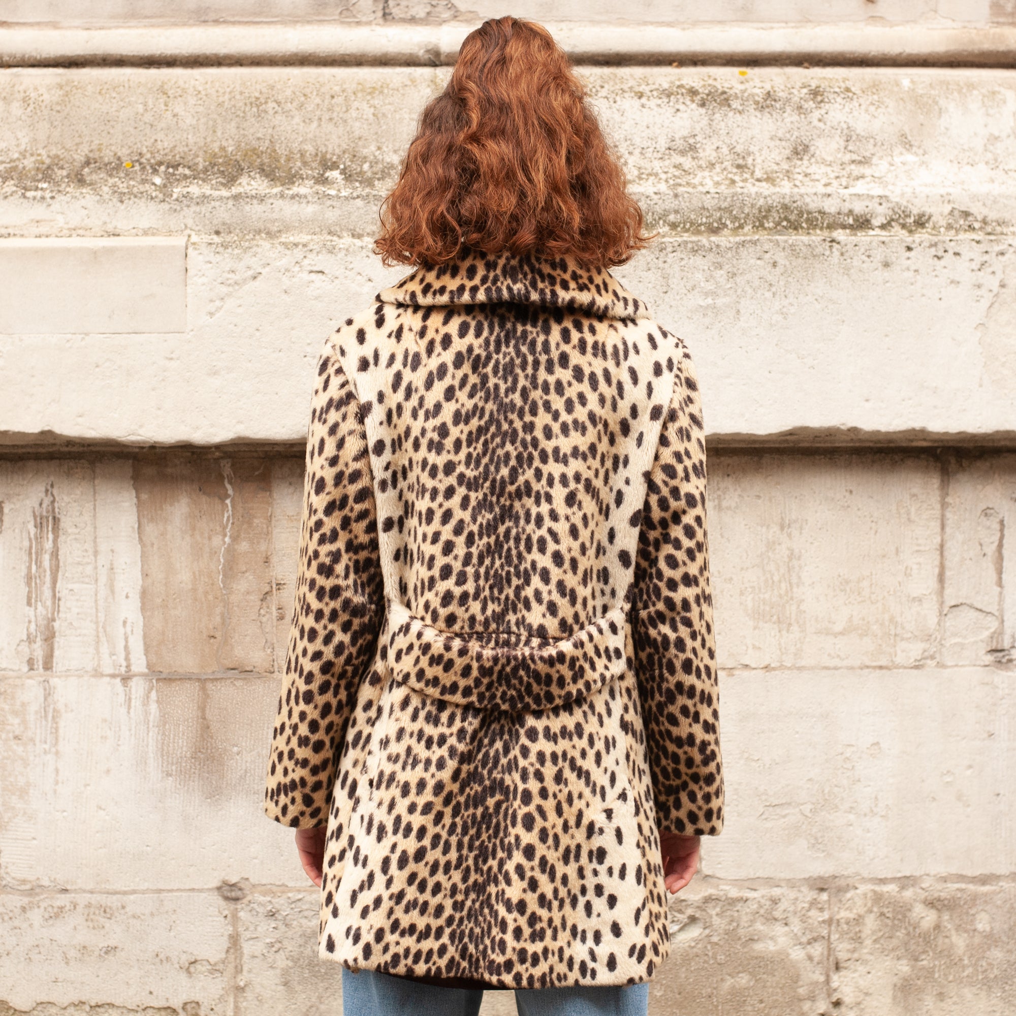 Faux Fur Coat (Multi) UK 8-12