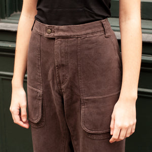 Roberto Cavalli Bellowed Pocket Trousers (Brown) UK 14